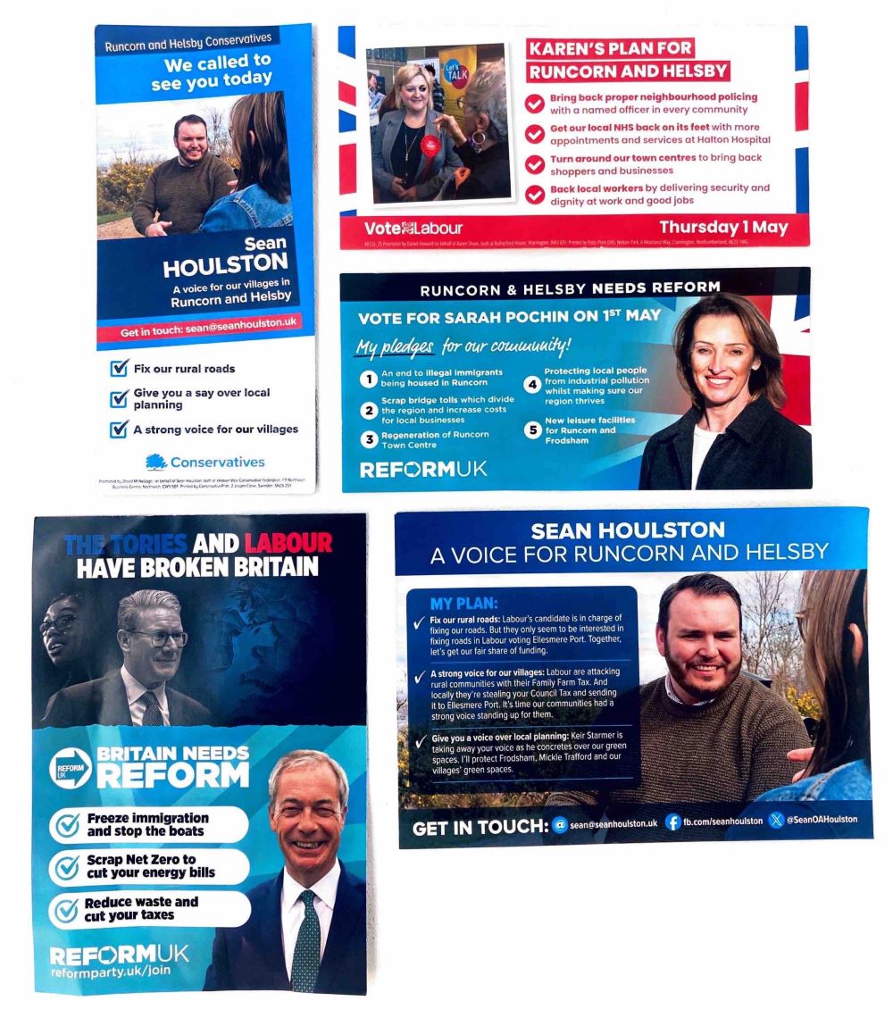 Picture of campaign materials